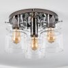 Hasvik ceiling light, ceiling spotlight chrome, black, 3-light sources