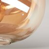 Apedo ceiling light, globe light Amber, 1-light source