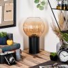 Koyoto globe light, desk lamp, table lamp 20 cm Amber, clear, 1-light source