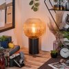 Koyoto globe light, desk lamp, table lamp 20 cm Amber, clear, 1-light source