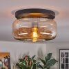 Boza ceiling light, globe light Amber, 1-light source