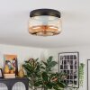 Boza ceiling light, globe light Amber, 1-light source