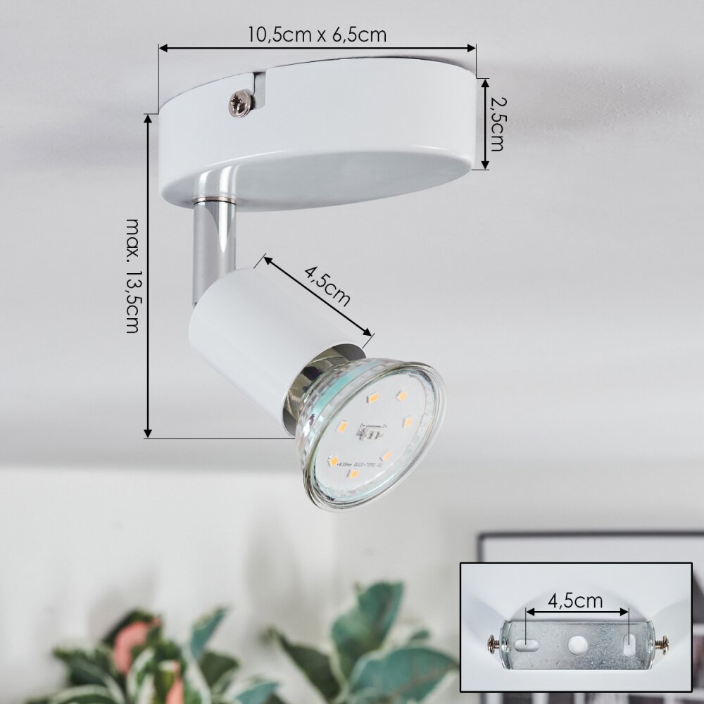 Gjedso ceiling light, ceiling spotlight LED white, 1-light source