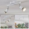 Gjedso ceiling light, ceiling spotlight LED chrome, white, 2-light sources