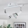 Gjedso ceiling light, ceiling spotlight LED chrome, white, 2-light sources