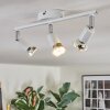 Gjedso ceiling light, ceiling spotlight LED chrome, white, 3-light sources