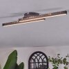 Arlan ceiling light LED black, 2-light sources