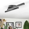 Arlan ceiling light LED black, 2-light sources