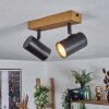 Gesteira ceiling light, ceiling spotlight Wood like finish, 2-light sources