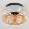 Boza ceiling light, globe light Amber, 1-light source