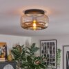 Boza ceiling light, globe light Amber, 1-light source