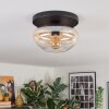 Mertola ceiling light, globe light Amber, clear, 1-light source