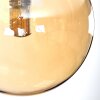 Chehalis ceiling light, globe light 76 cm Amber, 12-light sources