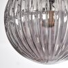 Chehalis ceiling light, globe light 76 cm Smoke-coloured, 12-light sources