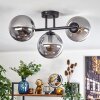 Gastor ceiling light, globe light Smoke-coloured, 3-light sources