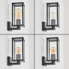 Rourega outdoor wall light black, 1-light source