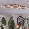 Brina ceiling light LED brown, gold, 1-light source