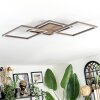 Brina ceiling light LED brown, gold, 1-light source