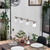 Ordan hanging light, pendant light LED matt nickel, 4-light sources