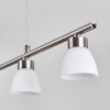 Ordan hanging light, pendant light LED matt nickel, 4-light sources