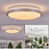 Sapioris ceiling light LED matt nickel, white, 1-light source