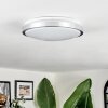 Sapioris ceiling light LED matt nickel, white, 1-light source