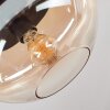 Mertola ceiling light, globe light Amber, clear, 1-light source