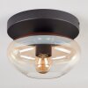 Mertola ceiling light, globe light Amber, clear, 1-light source