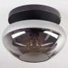 Mertola ceiling light, globe light Smoke-coloured, 1-light source