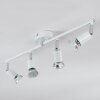 Gjedso ceiling light, ceiling spotlight LED chrome, white, 4-light sources