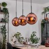 Gastor hanging light, globe light, pendant light coppery, 3-light sources