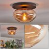 Mertola ceiling light, globe light Amber, 1-light source