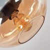 Mertola ceiling light, globe light Amber, 1-light source