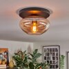 Mertola ceiling light, globe light Amber, 1-light source