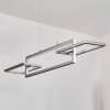 Odeon hanging light, pendant light LED silver, 3-light sources