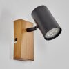 Gesteira wall light, wall spotlight Wood like finish, 1-light source