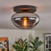 Mertola ceiling light, globe light Smoke-coloured, 1-light source