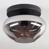 Mertola ceiling light, globe light Smoke-coloured, 1-light source