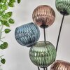 Koyoto floor lamp blue, green, coppery, 5-light sources