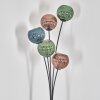 Koyoto floor lamp blue, green, coppery, 5-light sources