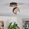 Haldor ceiling light, ceiling spotlight brown, chrome, black, 1-light source