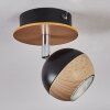 Haldor ceiling light, ceiling spotlight brown, chrome, black, 1-light source