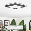 Finsrud ceiling light, Panel LED black, 1-light source