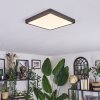 Finsrud ceiling light, Panel LED black, 1-light source