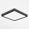 Finsrud ceiling light, Panel LED black, 1-light source