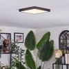 Finsrud ceiling light, Panel LED black, 1-light source