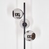 Koyoto floor lamp chrome, Smoke-coloured, 3-light sources