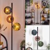 Koyoto floor lamp blue, green, coppery, 3-light sources