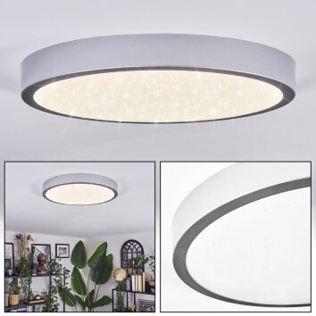 Kelan ceiling light LED silver, 1-light source