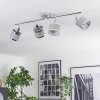 Ailer ceiling light, ceiling spotlight chrome, 4-light sources